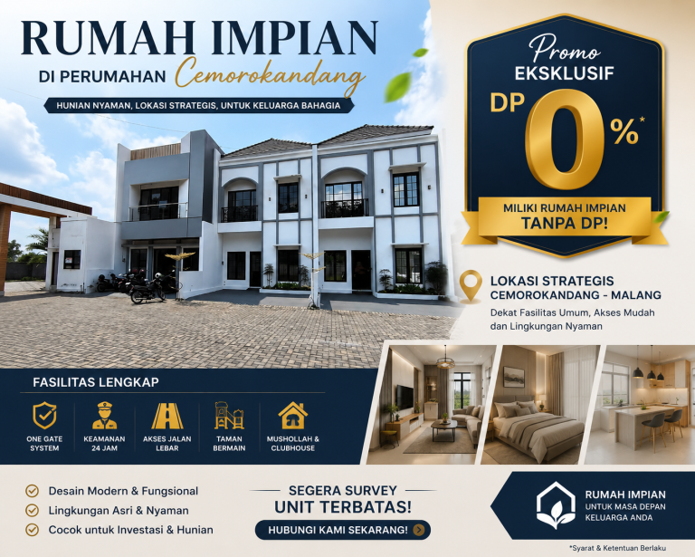 Rumah Impian di Malang: Hunian Nyaman dengan Promo Menggiurkan di Perumahan Cemorokandang Inside