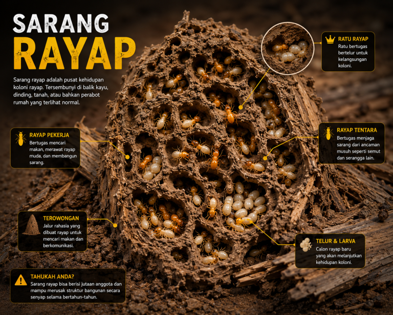 Rahasia Mengidentifikasi Sarang Rayap di Rumah Sebelum Terlambat