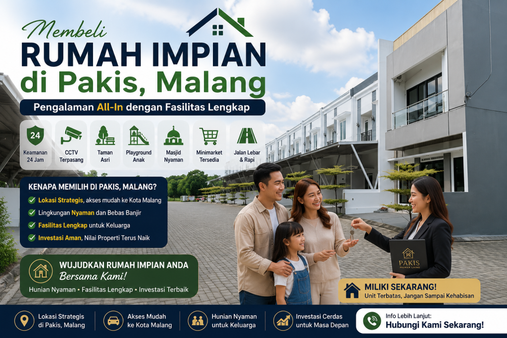 Membeli Rumah Impian di Pakis, Malang: Pengalaman All-In dengan Fasilitas Lengkap